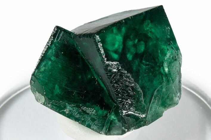 Fluorescent Green Fluorite Twins - Diana Maria Mine, England #337498